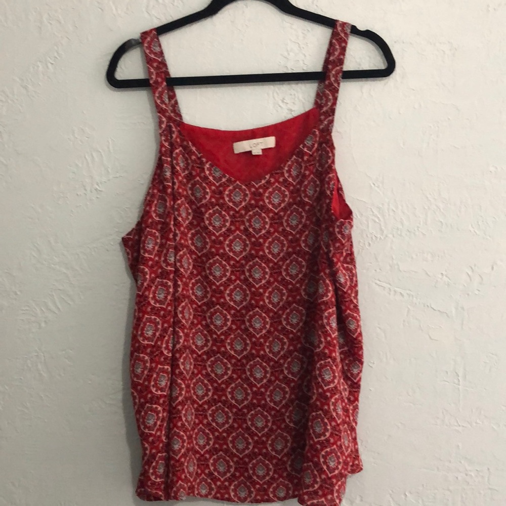 Loft sleeveless blouse.